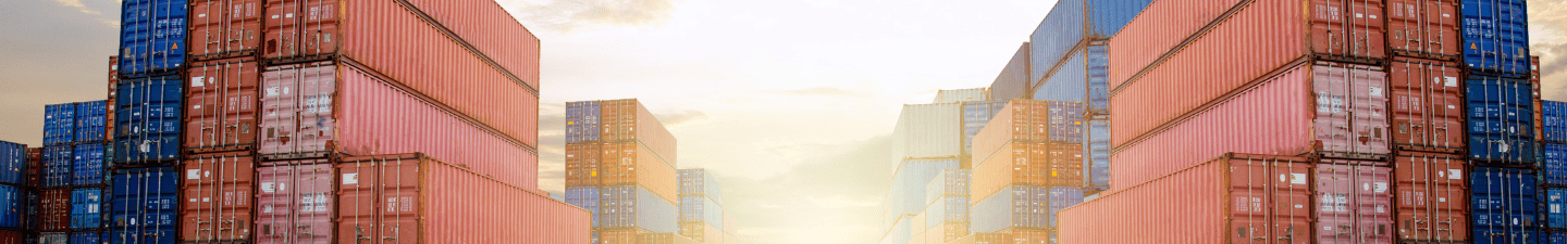 L'image de background du portail conteneurs de transport