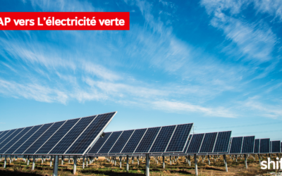 SHIFT OPTE POUR L’ÉLECTRICITÉ VERTE !