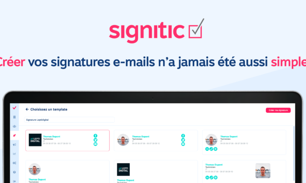 SIGNITIC DÉBARQUE DANS LE LEPTIDIGITAL