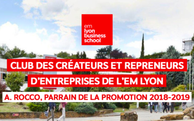 PARRAINAGE DU CLUB DES CRÉATEURS REPRENEURS D’ENTREPRISES DE L’EMLYON